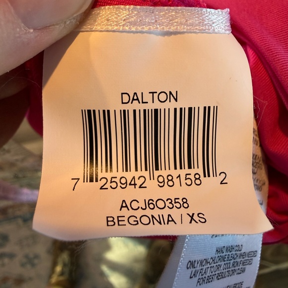 BCBGMaxAzria Hot Pink Long Sleeve Draped croquette Y2K Barbie Dress XS - Picture 5 of 7